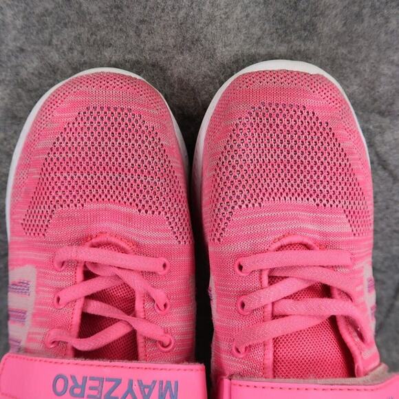 Mayzero Shoes Kids 4 Athletic Trainers Walking Casual Pink Purple Active Sneaker - Picture 8 of 13